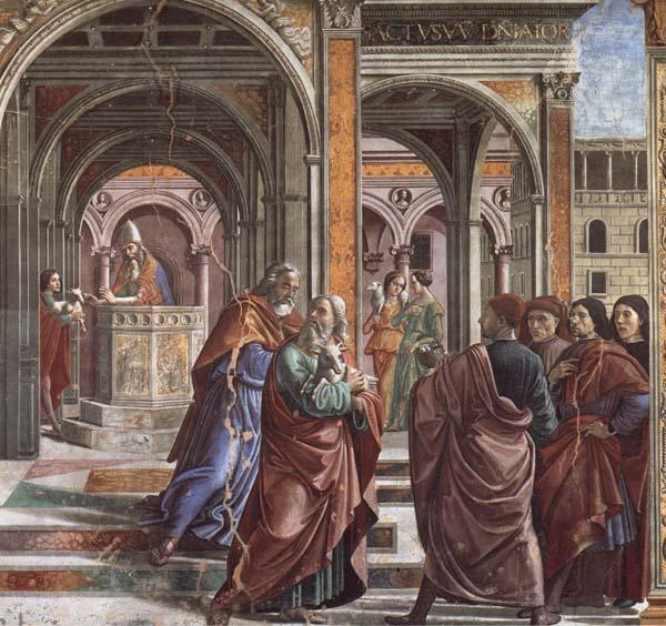 Domenicho Ghirlandaio Vertreibung joachims aus dem Tempel oil painting picture